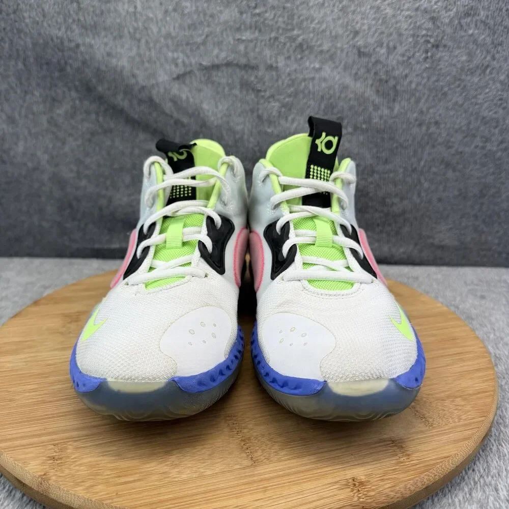 Nike KD Shoes Boys Size 6Y White Pink Blue Volt Basketball Sneakers AT5685-134